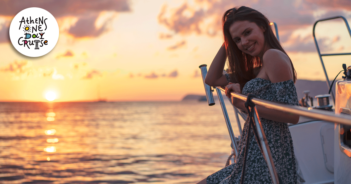 Sunset on the deck of One Day Cruise